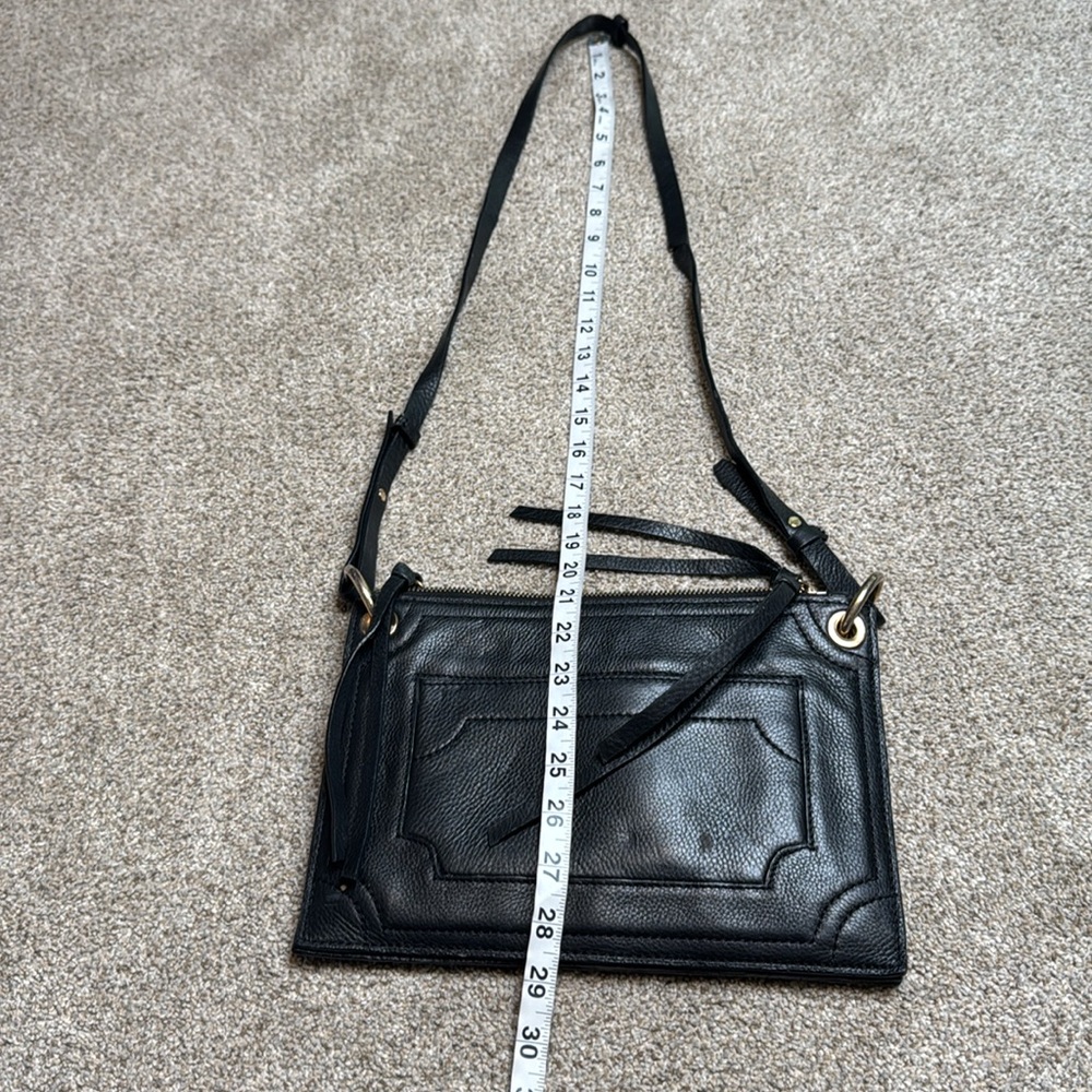Kooba | Leather Envelope Crossbody Purse in Black - Picture 12 of 16